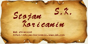 Stojan Korićanin vizit kartica